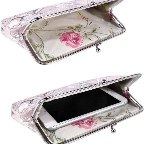 2 Packs Long Coin Purse Clutch Handbag Change Pouch Wallet with Clasp Closure fo - Picture 10 of 10